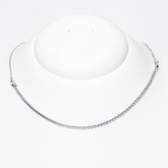 Colar Choker Corrente Singular Prateada - comprar online