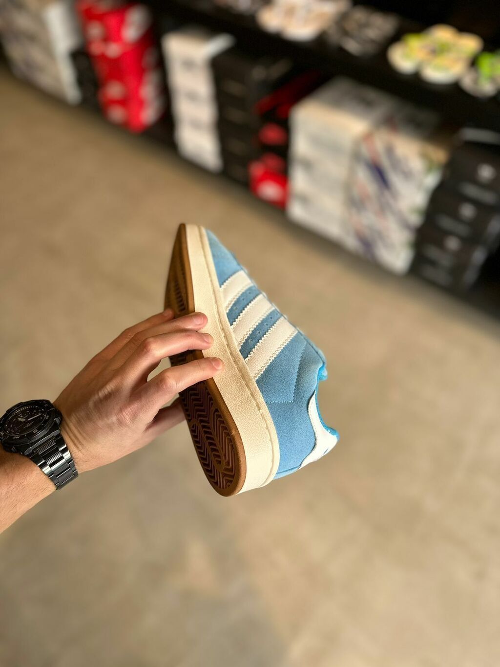 Adidas campus celeste hombre hotsell