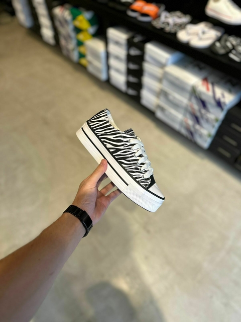 Converse de cebra plataforma hotsell