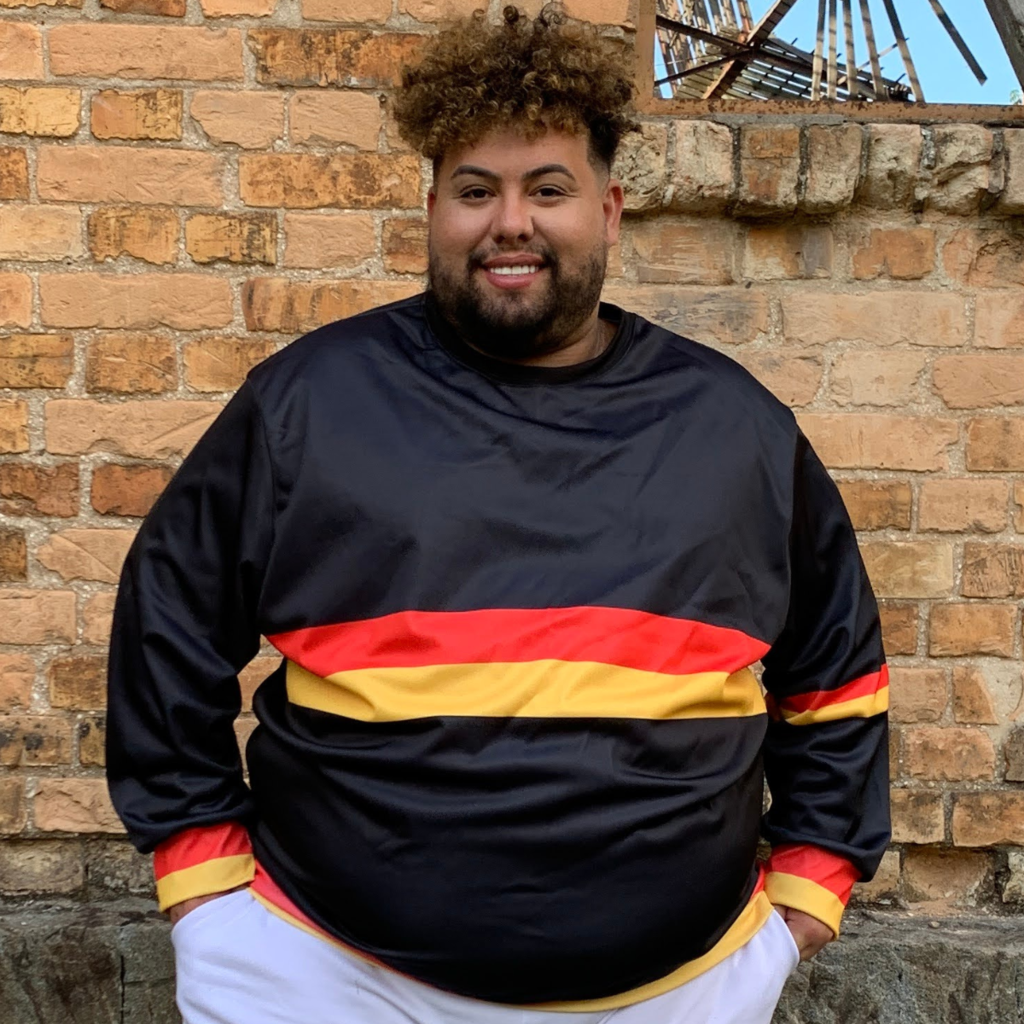 Blusa de Frio Masculina Plus Size Estampada Estilosa Tamanho Grande