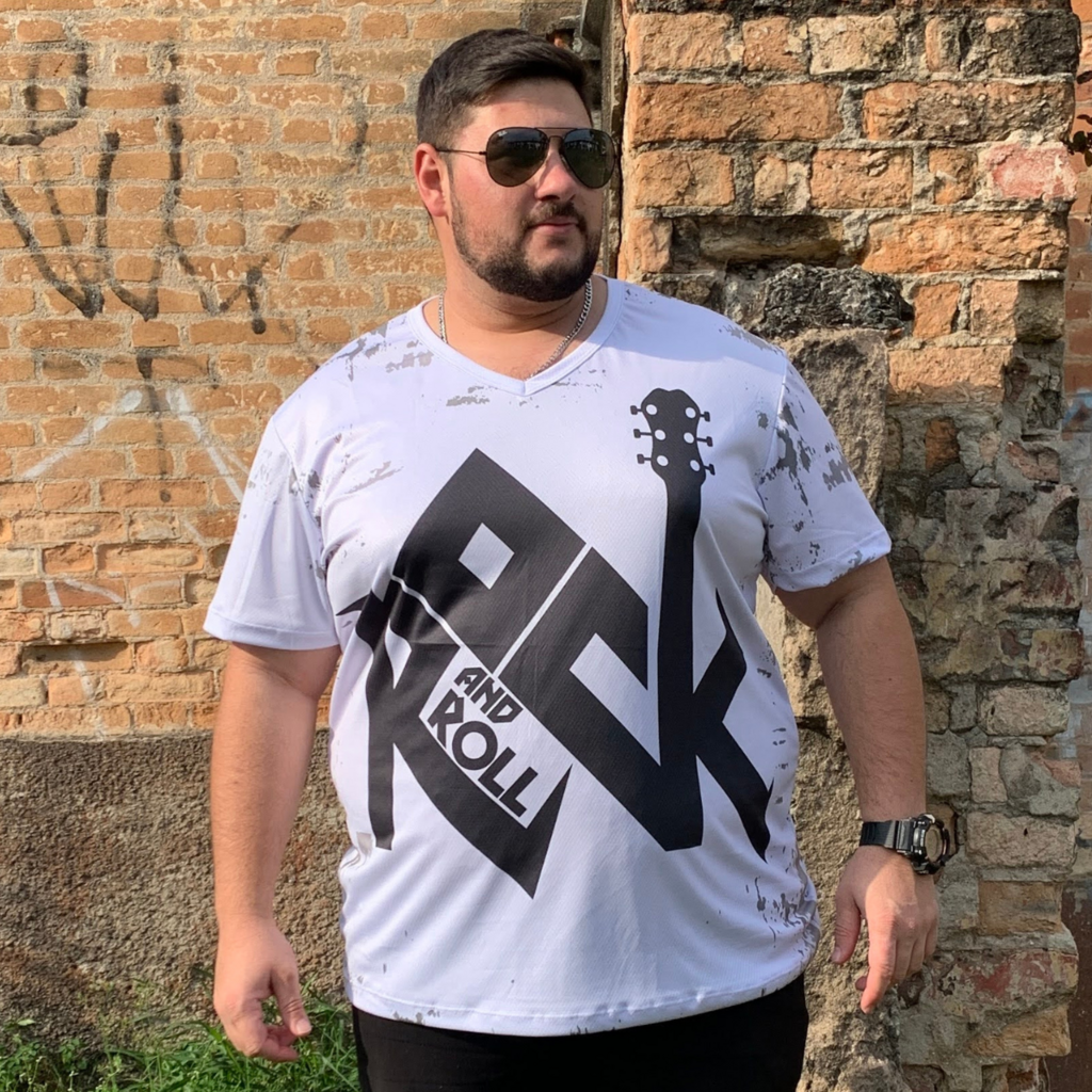 Camisa rock masculina sales