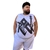 Camisa Regata Masculina Plus Size Branca Rock In Roll Dry Fit Proteção Solar Uv Tamanho Especial - loja online