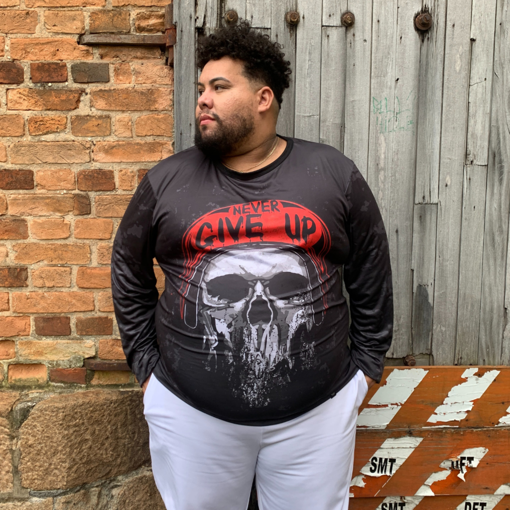 Camiseta Uv Manga Longa Dry Fit Plus Size Camisa Proteção Solar Home