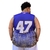 Imagem do Camisa Regata Masculina Plus Size Basquete Dry Fit Los Angeles Roxa Camiseta Tamanho Grande GGG