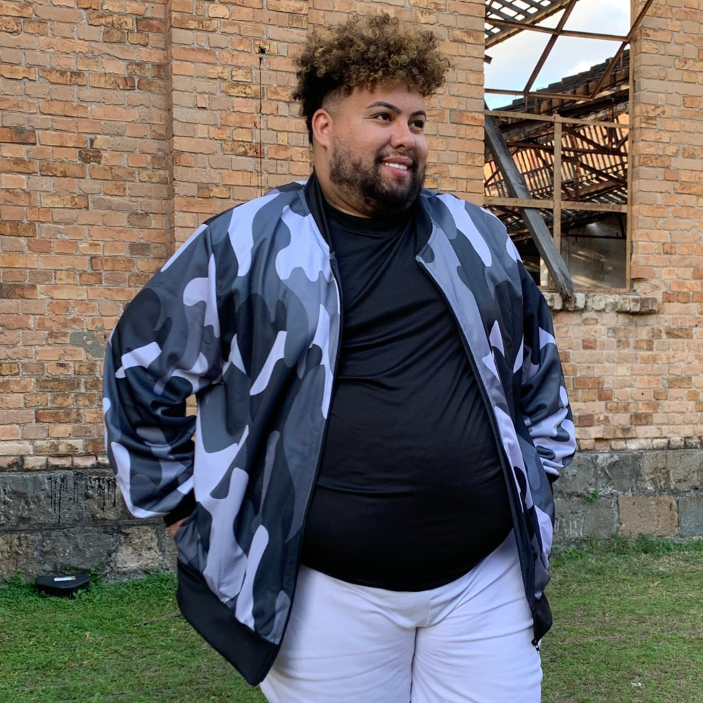 Jaqueta bomber masculina plus size best sale
