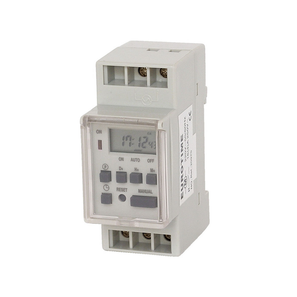 Temporizador Programable Digital para Riel Din 20970 Diletta