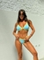 Bikini Lali sky blue y lima fluo textura gruesa - comprar online