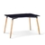 Mesa Eames Negra Rectangular de 1.20 de Madera, Ideal Home Office