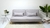 Sofa Bed London de tela color gris