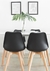 Set 4 sillas Tulip Negras - comprar online