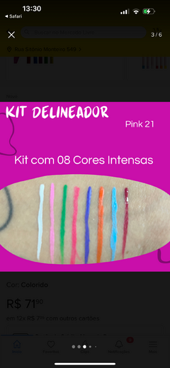 Delineador colorido - comprar online