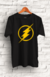Camiseta Algodão " Flash " com estampa em Serigrafia na cor Amarela