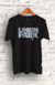 Camiseta Algodão " Linkin Park " com estampa em Serigrafia na cor Prata