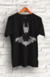 Camiseta Algodão " Batman " com estampa em Serigrafia na cor Prata