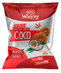 Biscoito fit de coco - Wheyviv