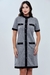 VESTIDO CHANEL CURTO CONTRASTE CINZA - comprar online