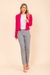 Blazer básico pink feminino manga longa com forro da marca rubinella