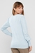 BLUSA TRICOT CANELADA AZUL CÉU - comprar online