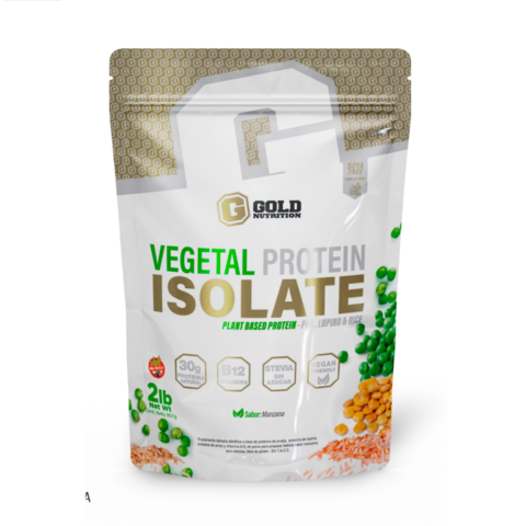 Proteina Vegetal Isolada Gold Nutrition manzana 2 lb