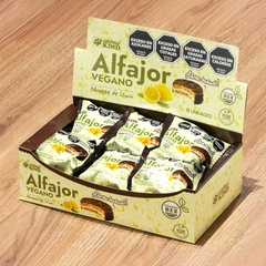 Alfajor Animalkind Limón con baño de reposteria. Display con 18 unidades - comprar online