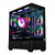 GABINETE GAMER REDRAGON REFLECT FLOW ATX/ MID TOWER/ S/ FAN LATERAL EM VIDRO TEMPERADO - PRETO - CA-606B