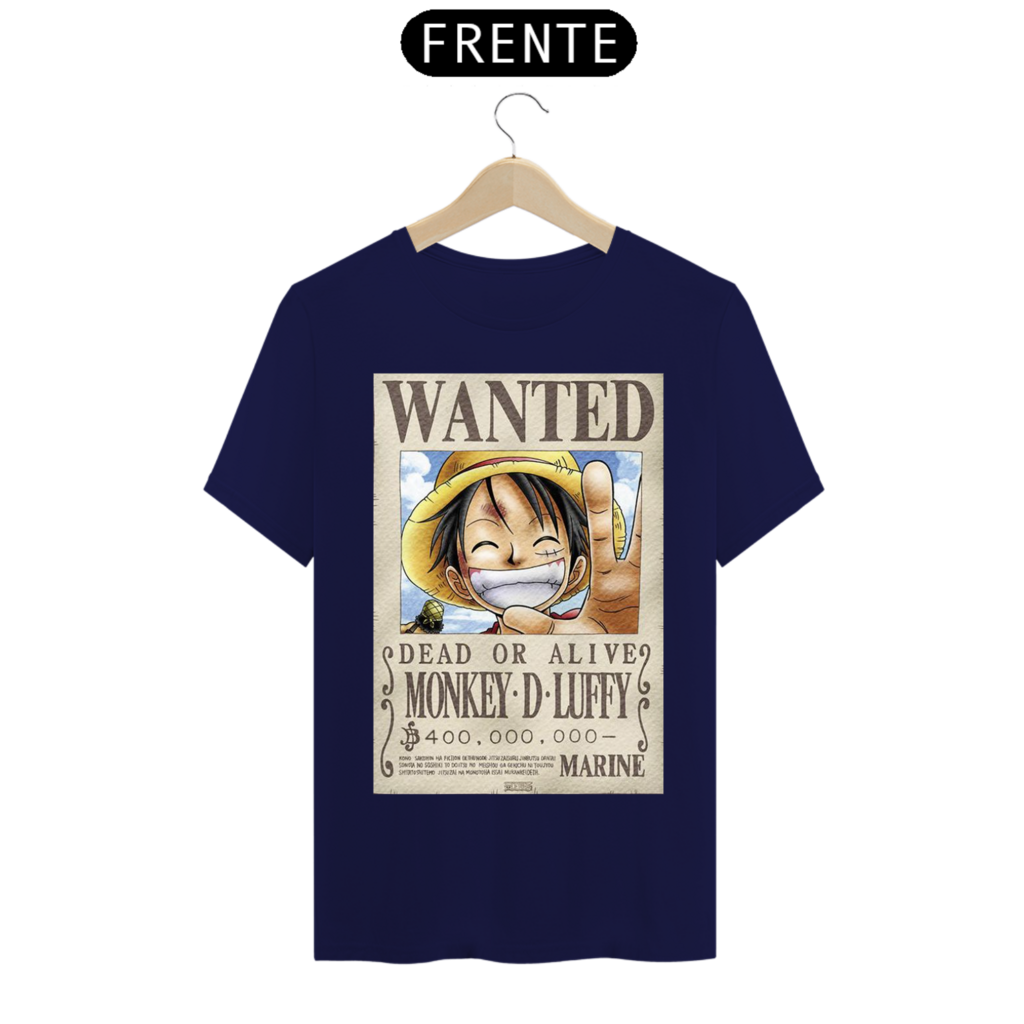 Camiseta T-shirt One Piece D. Luffy - Branco