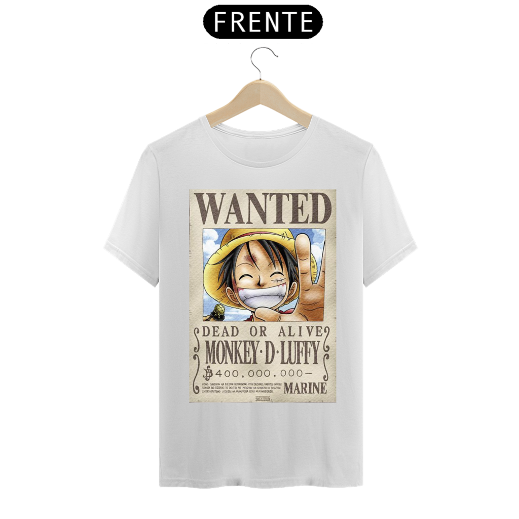 T-shirt One Piece Luffy - Preto