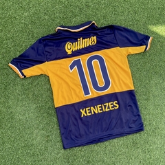 CAMISETA RETRO - BOCA JUNIORS 1998 - TITULAR - RIQUELME Y PALERMO - comprar online