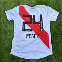 CAMISETA RETRO RIVER PLATE 2018 EDICION FINAL DE MADRID RIVER CAMPEON DE COPA LIBERTADORES ENZO PEREZ