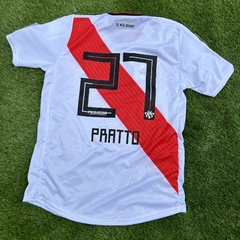 CAMISETA RETRO RIVER PLATE 2018 EDICION FINAL DE MADRID RIVER CAMPEON DE COPA LIBERTADORES PRATTO