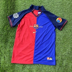 CAMISETA RETRO - BARCELONA CENTENARIO - RIVALDO - PUYOL - XAVI