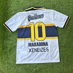 CAMISETA RETRO - BOCA JUNIORS 1997 - ALTERNATIVA - MARADONA, RIQUELME Y PALERMO - comprar online