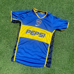 CAMISETA RETRO - BOCA JUNIORS 2002 - CARLOS TEVEZ y RIQUELME - comprar online