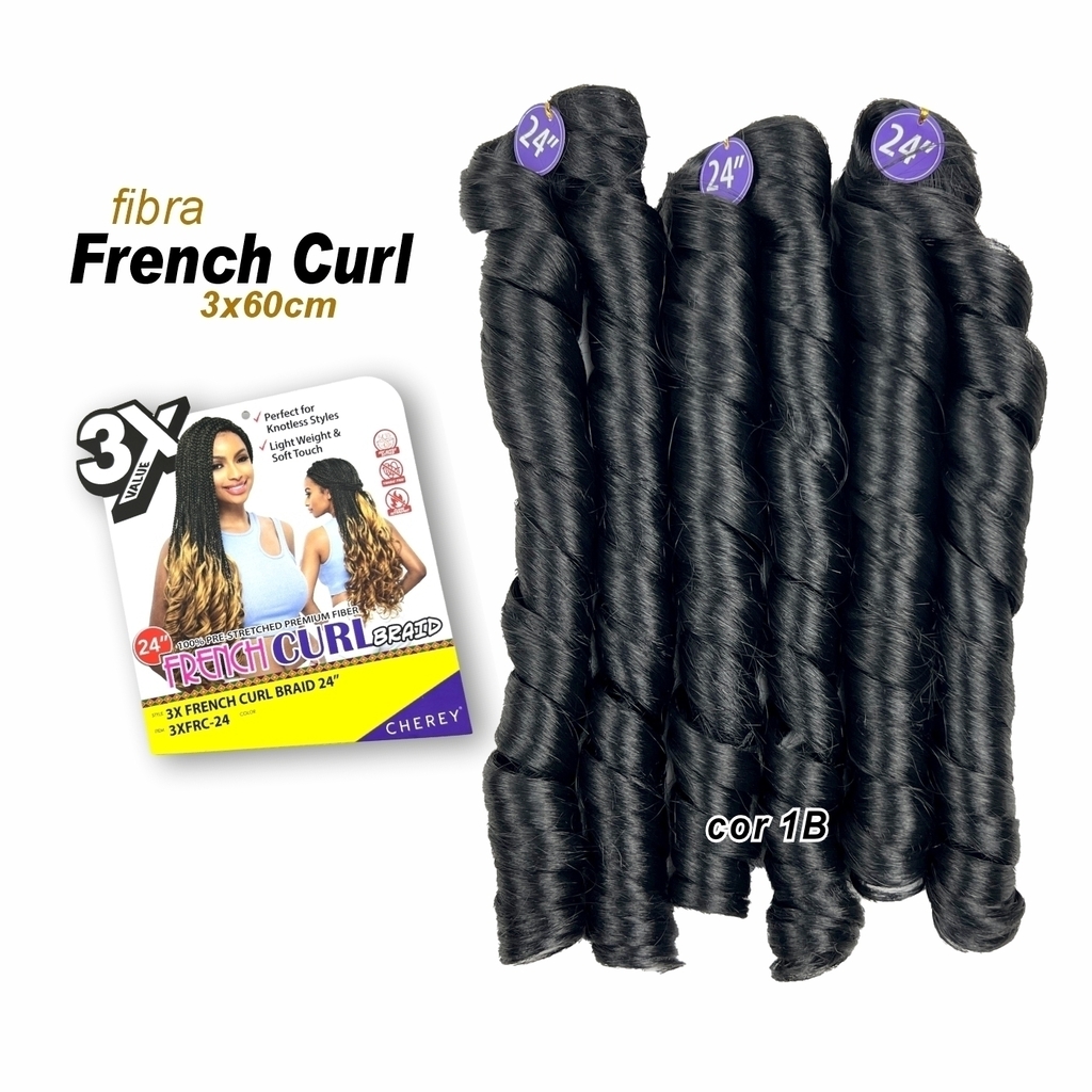 FRENCH CURL - Fiber Extension for braids - Ser Mulher