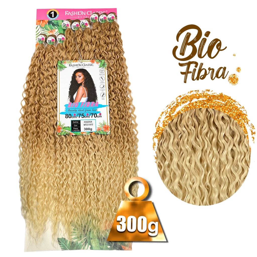 Cabelo Cacheado Bio Orgânico Fogosa 300gr Cor Sp1/27 Castanho Com Mel