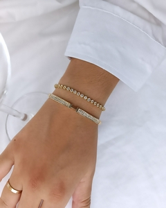 BRACELETE INSPIRAÇÃO HERMES CRAVEJADO dourado na internet