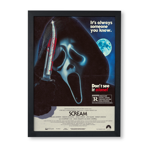 Quadro Halloween Filme Terror 33x45 A3