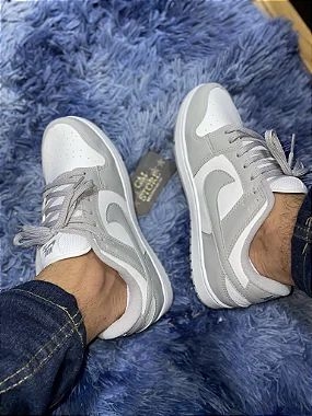 Nike sb cinza e branco hotsell