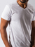 T-shirt Algodão Egípcio Branca Gola V - Rivers Brasil | Moda Masculina