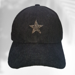 Cap Black Winter Gray Star