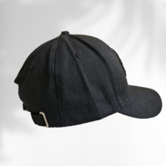 Cap Grainy Fabric Black - tienda online