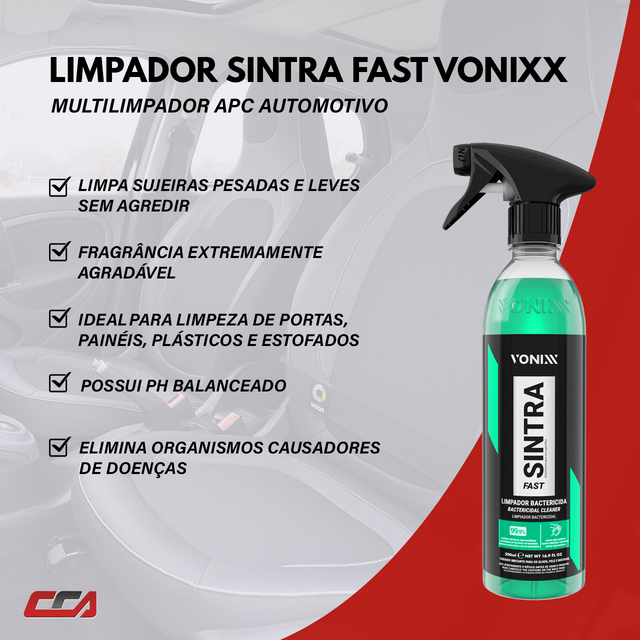 Limpador Automotivo APC Bactericida Sintra Fast Vonixx 500ml
