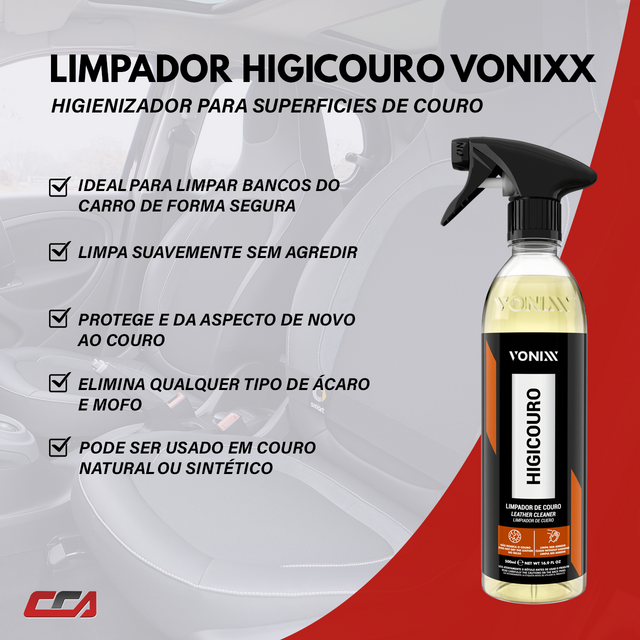 Kit Limpeza e Hidratação de Couro Hidracouro Higicouro Vonixx