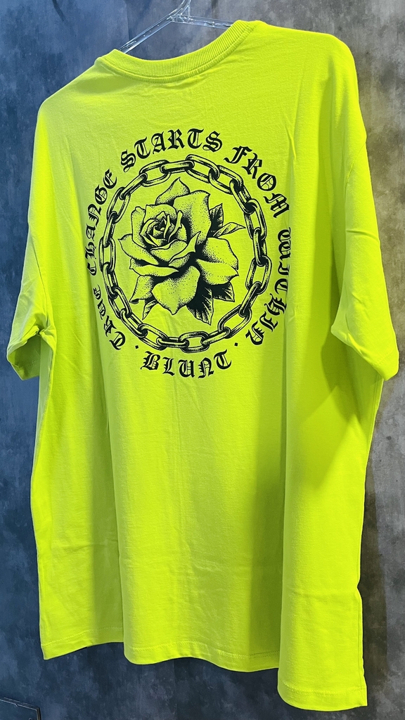 Camiseta Blunt “Chain” - Verde Neon - Garoto Urbano