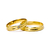 Par de Alianças de Casamento Noivado Ouro 18K - Rise