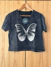 Remera crop Butterfly