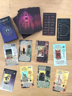 Tarot con palabras clave, planetas, zodíaco, significado de chakras