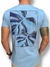 Camiseta Tribos Folhagem Azul S/G