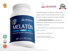 Melaton 500 mg - Conciliador de sueño, Relajante (30 capsulas) - comprar online