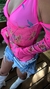 Body Zoe - Alcinha com Amarração + Manguinha em Tule - Pink Floral